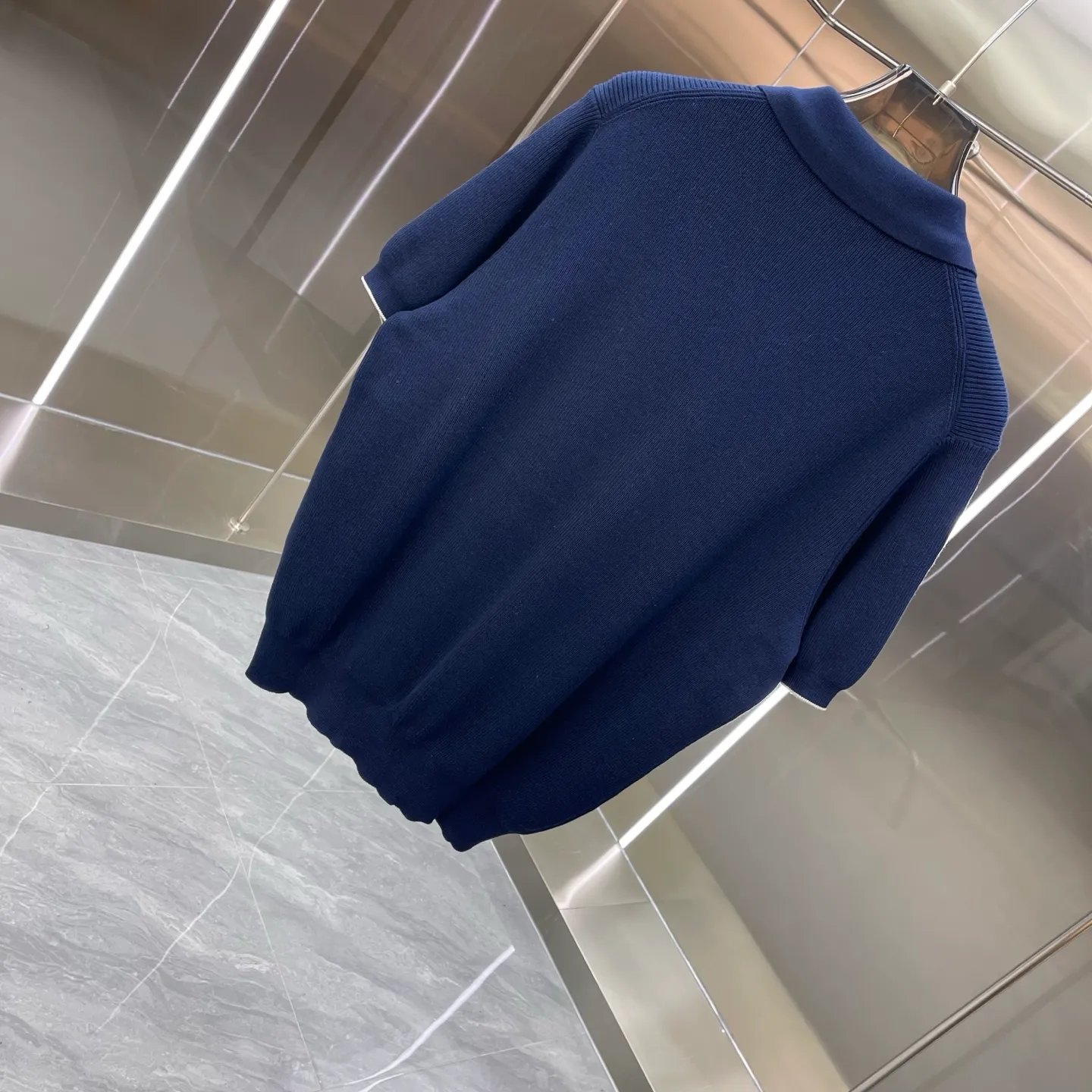 Brunello Cucinell Bc Lapel Polo Short Sleeve High Version Old Money Style Short Sleeve T-Shirt Pullover POLO Knitted Sweater Customized linen-cotton blended wool, woven with imported loom (7 needles), customized wool, wool enzyme wash Color: Royal Blue White Dark Gray Sizes: S-XL